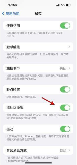 科尔沁左翼中苹果手机维修分享iPhone手机如何设置摇一摇删除文字 